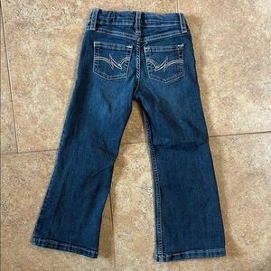 Wrangler Girls Blue Denim Jeans with Embroidered Pockets